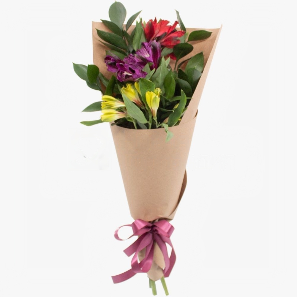 Букет цветов «3 альстромерии»