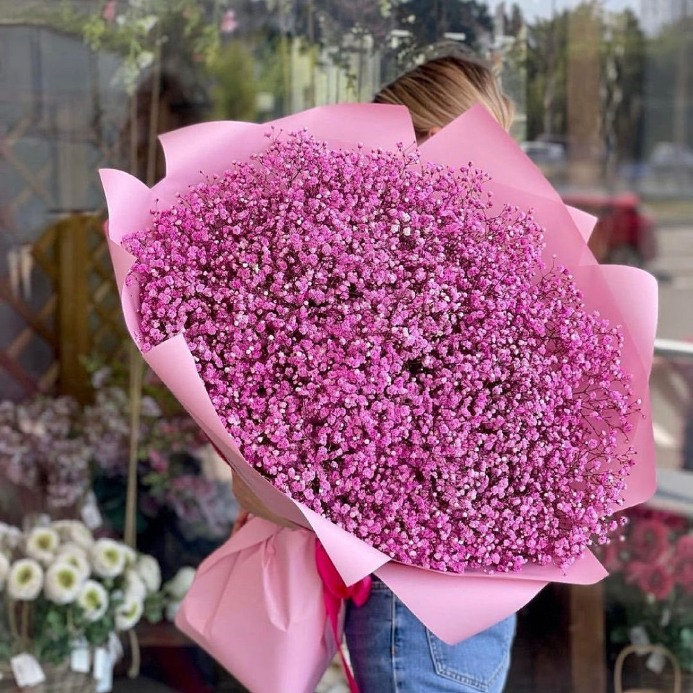 Букет цветов «51 розовая гипсофила»
