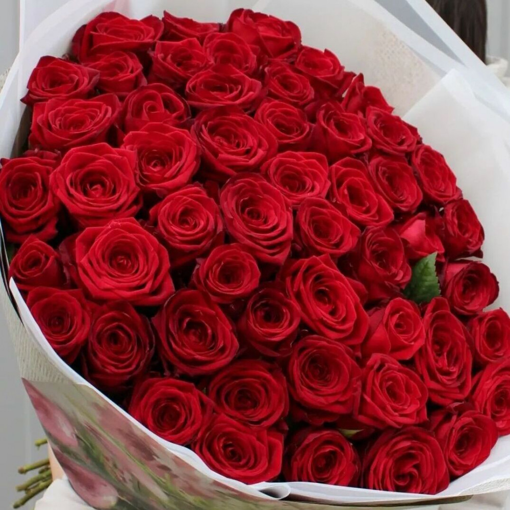Букет цветов «51 красная роза» - фото 2