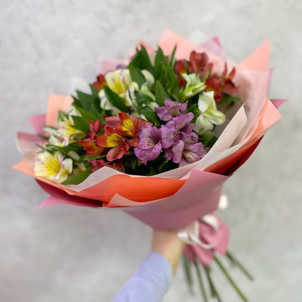 Букет цветов «9 альстромерий»
