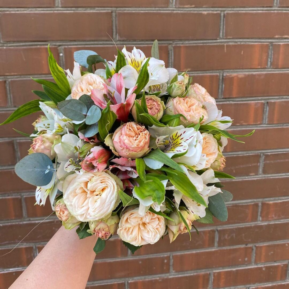 Букет цветов «Авторский букет невесты с пионовидной розой»