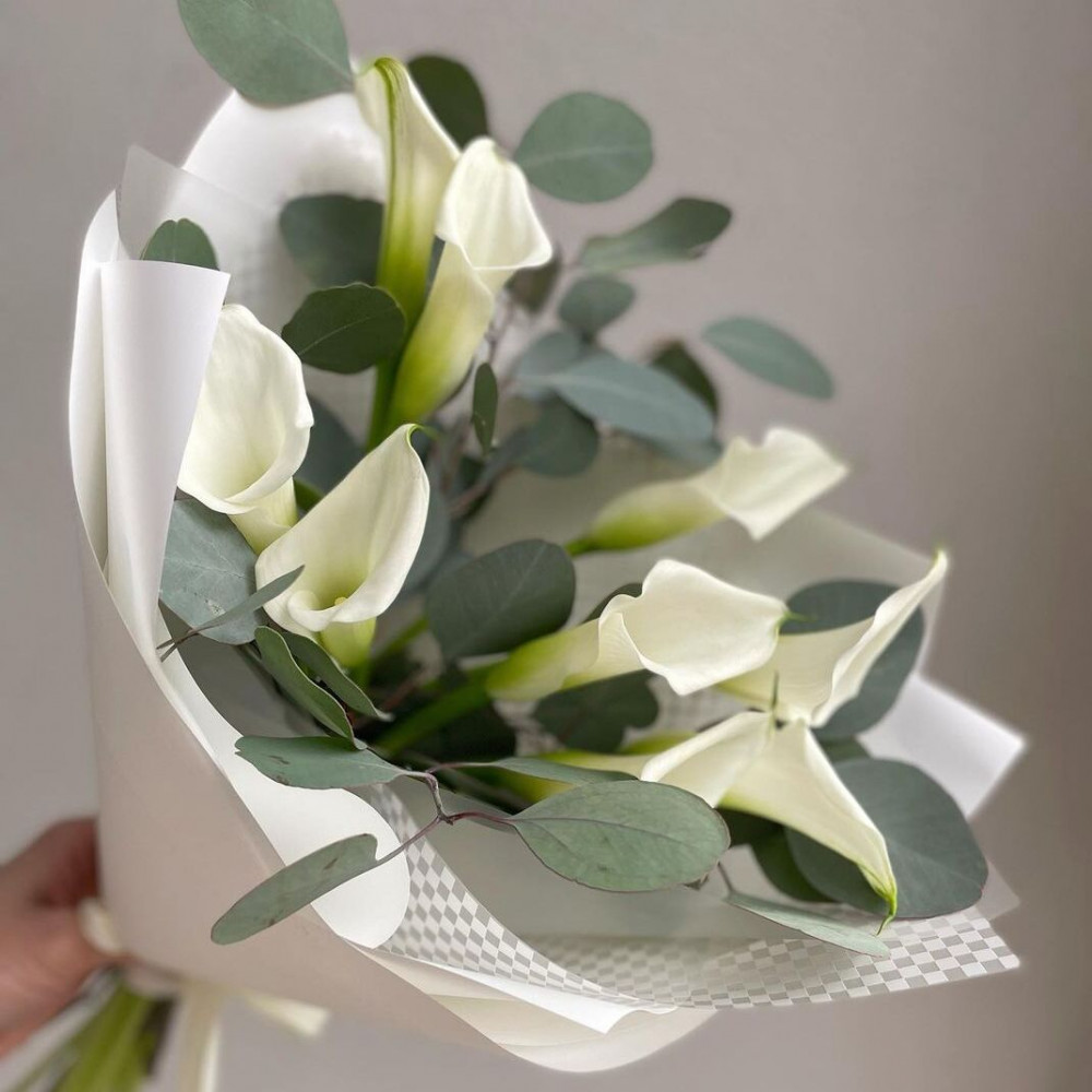 Букет цветов «Букет из белых калл» - фото 3